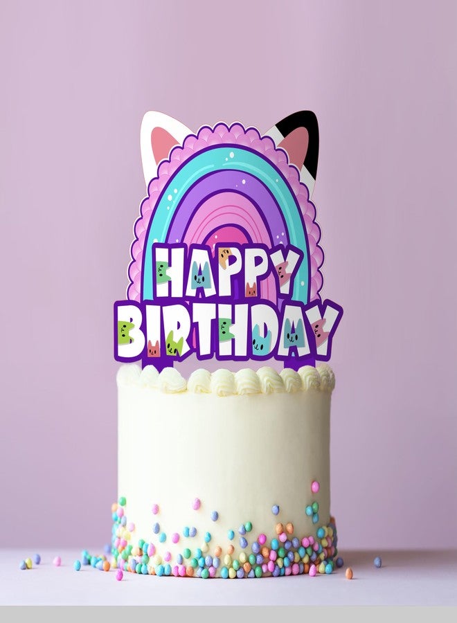 Think Green Fun Dollhouse Birthday Cake Topper Girls Doll House Party Decorations - Image 3